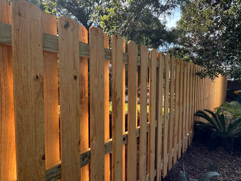 Wood decorative fencing in St. Augustine Florida