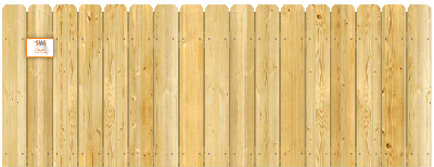 Straight Top Cut - Wood Privacy Fence Option for St. Augustine,  Florida homeowners