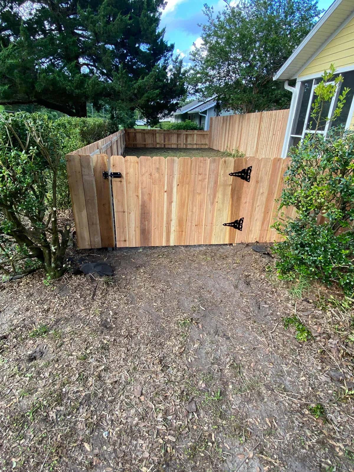 Florida 4 Foot Stockade Wood Fence