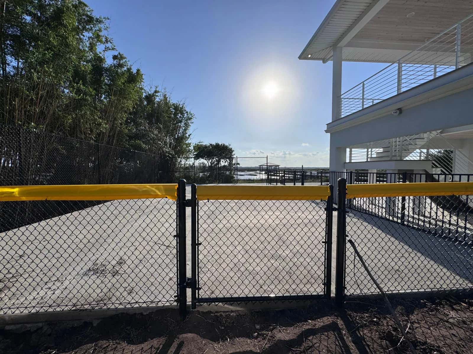 Florida Black Chain Link Pickleball Court 4 Foot