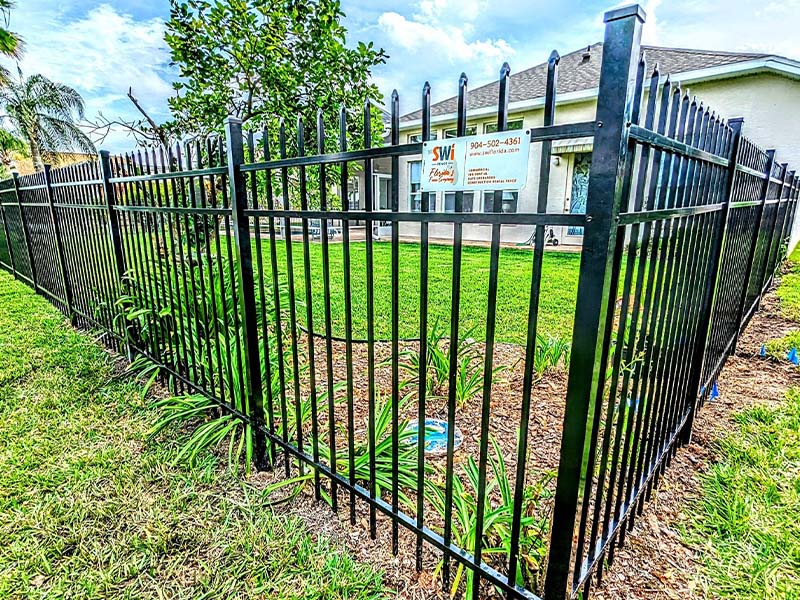 Aluminum decorative fencing in St. Augustine Florida