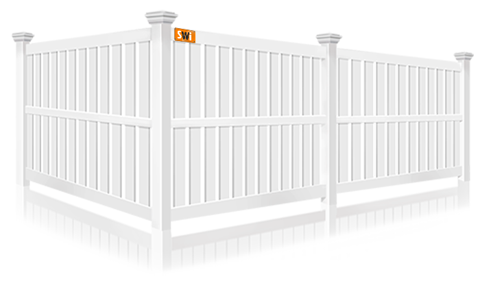 Vinyl decorative fencing in St. Augustine Florida