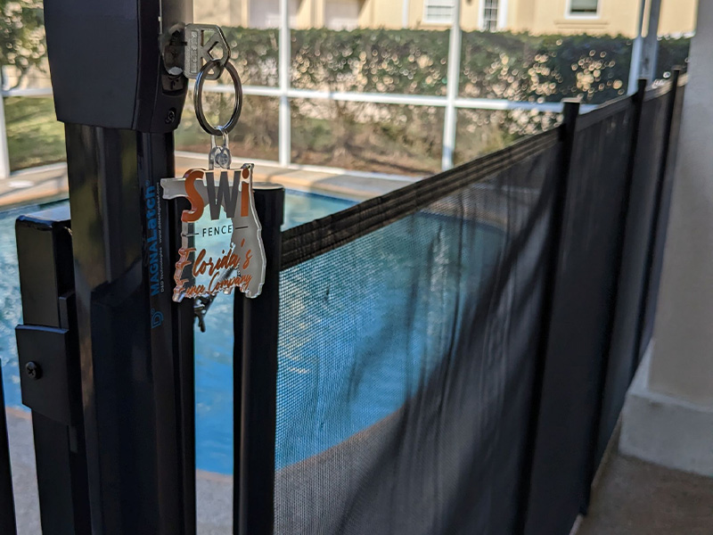 Pool Safety fencing with net in St. Augustine Florida