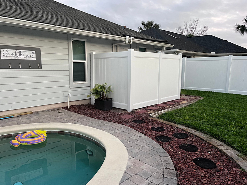 Vinyl Pool fencing in St. Augustine Florida