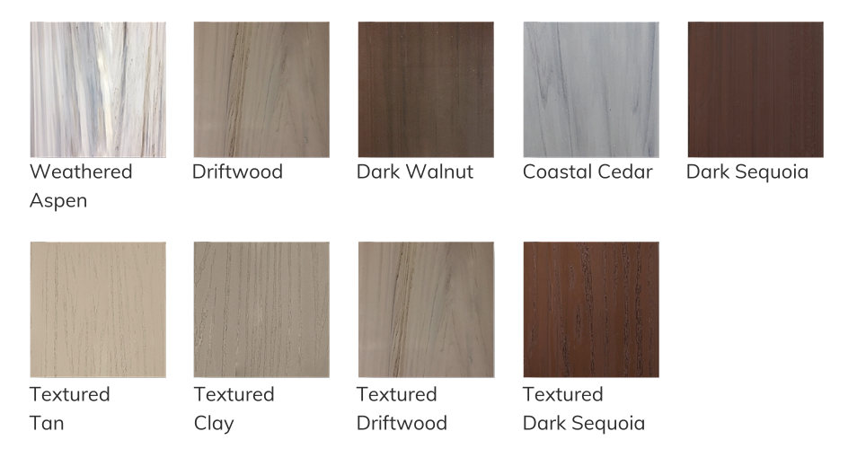 Timberland series vinyl fence colors - St. Augustine