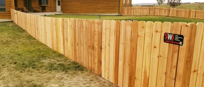 Dog Eared Style Wood Privacy Fence  in St. Augustine, Florida