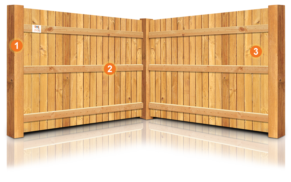 Wood fence features popular with St. Augustine Florida homeowners