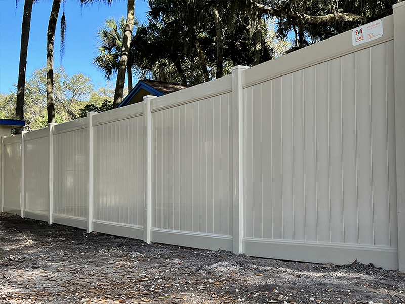 St. Augustine Florida vinyl privacy fencing
