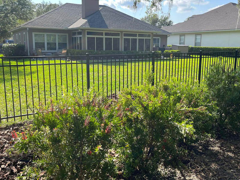 Aluminum residential fence company in St. Augustine Florida