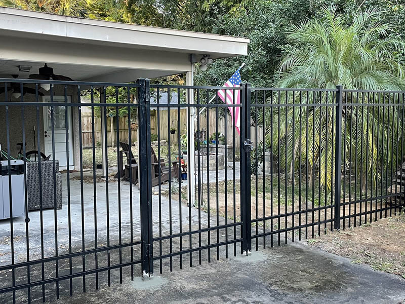 Aluminum residential fence contractor in St. Augustine Florida