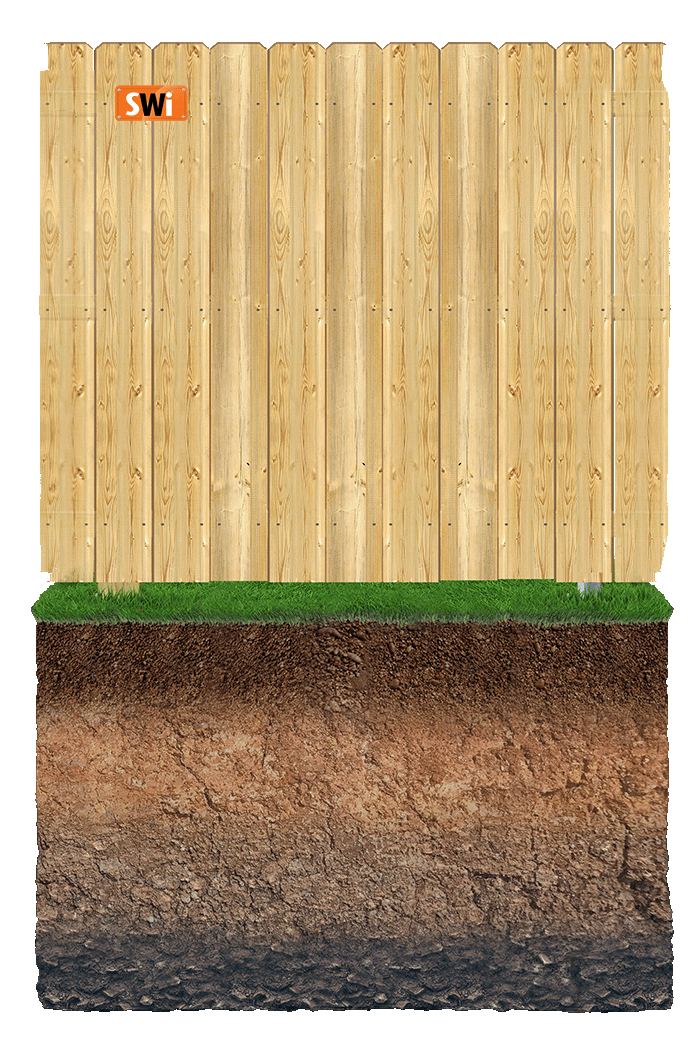 Wood Post in Dirt Only