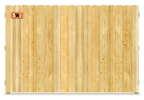 Dog Ear Stockade Fence Option for St. Augustine,  Florida homeowners